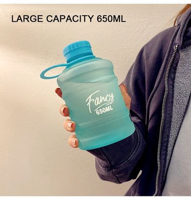 캠핑용 소형 버킷 모양 플라스틱 물병 650ML 열 절연 성능