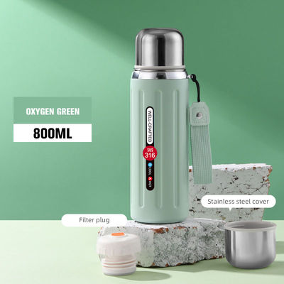316 스테인레스 스틸 휴대용 여행 컵 600ml/800ml 용량 및 사용자 정의 색상