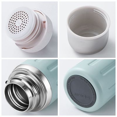 현대 디자인 야외 스포츠 진공병 600/800ml 넓은 입 물병 빨대