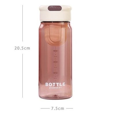학생 여름 패션 650ml 플라스틱 물병 세척기와 휴대용 디자인
