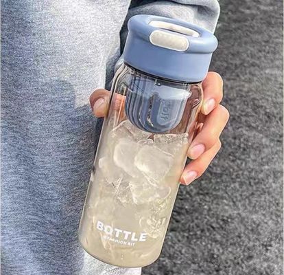 학생 여름 패션 650ml 플라스틱 물병 세척기와 휴대용 디자인