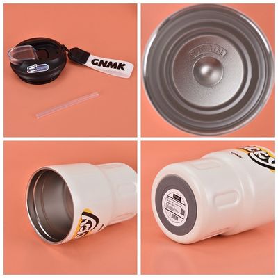 350ml 귀여운 디자인 스테인리스 스틸 듀얼 벽 진공 단열 커피 컵 뚜??