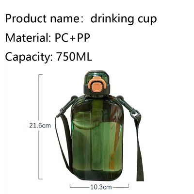 편리하고 맞춤형 매력적인 디자인 BPA 무료 스포츠 물병 750ML
