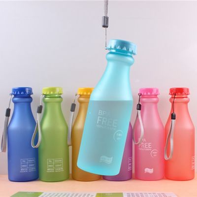 OEM 용납 휴대용 플라스틱 얼음 밀폐 물병 스포츠용 로프
