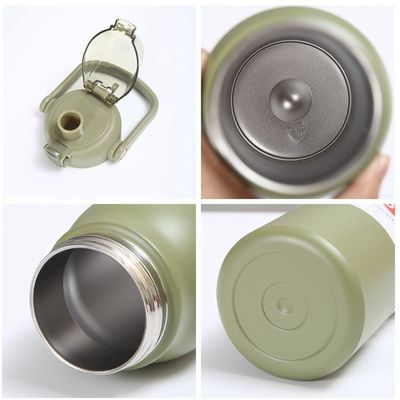 1000ml 316 두층 스테인리스 스틸 진공 병 뚜?? 과 손잡이 12 시간 동안 덥고 차가워 유지