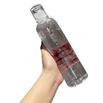 스포츠 캠핑 여행용 500ML 시간 표시 플라스틱 물병 뚜?? 과 뚜??