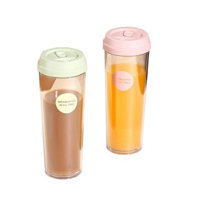320/420/520ml/700ml 유출 방지 뚜?? 이 있는 환경 친화적 인 이중 벽 플라스틱 물병