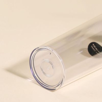 투명 700ML 커피용 플라스틱 컵 이중 단열 열 단열 성능