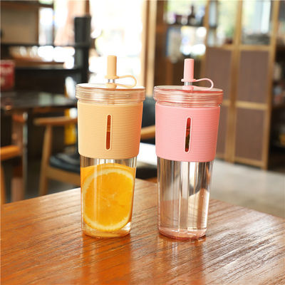 700ml 용량과 실리콘 수갑을 가진 복수 사용 가능한 플라스틱 두꺼풀 컵