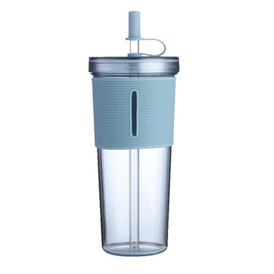 재사용 가능한 플라스틱 텀블러 컵 700ML 커피 머그 뚜?? 과 빨라진 물 텀블러