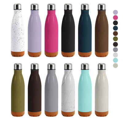 진공 병 테르모스 500ml 단열 스테인레스 스틸 물병 코크 바닥