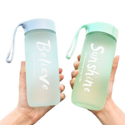 600ml 크리에이티브 얼음 물컵 야외활동용 친환경 플라스틱 병