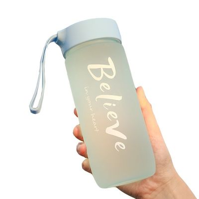 600ml 크리에이티브 얼음 물컵 야외활동용 친환경 플라스틱 병