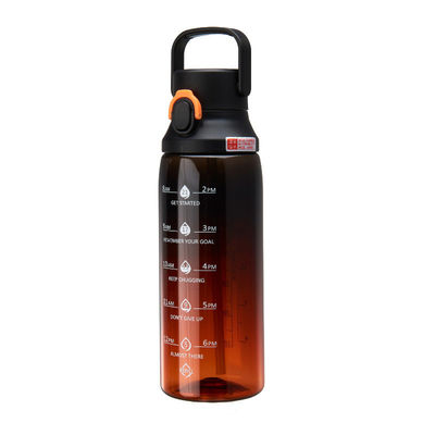 투명 하락 색상 컵 750ml 용량 스냅 캡 스포츠 물병 손잡이