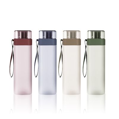 체육관 대용량 PC 스포츠 컵 휴대용 BPA 없는 사각형 모양 얼음 플라스틱 물병