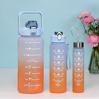 3개/세트 휴대용 스포츠 색상 물병 2000ML 900ML 280ML LID