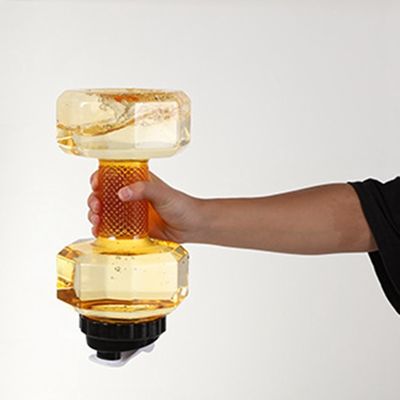 크리에이티브 디자인 체육관 덤블 모양의 병 2200ml 달리기 피트니스 및 열광가를 위해