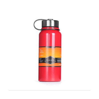 1500ml 단열 된 이중 벽 텀블러 고 용량 휴대용 진공 병 손잡이