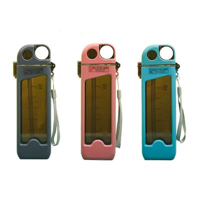 열 단열 없음 휴대용 350ml Bpa 없는 플라스틱 정사각형 모양 물병