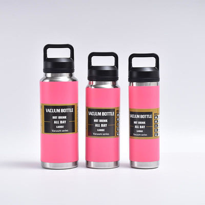 맞춤형 로고 600ml 800ml 휴대용 스테인리스 스틸 진공 단열 물병 어린이 체육관 병