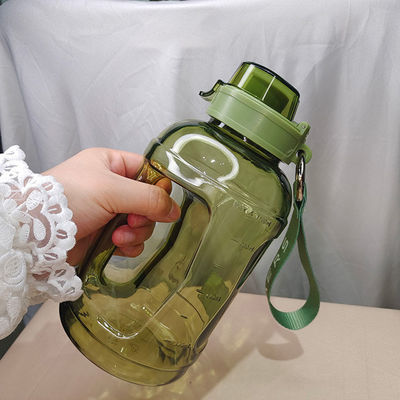 1200ml Bpa 무료 넓은 입 체육관 당신의 부엌을위한 동기 부여 플라스틱 물병