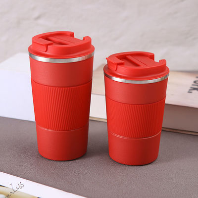 스레인 스틸 물컵 380ml 510ml 맞춤 로고 넓은 입 커피 컵