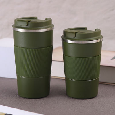 스레인 스틸 물컵 380ml 510ml 맞춤 로고 넓은 입 커피 컵