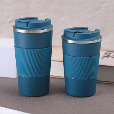 스레인 스틸 물컵 380ml 510ml 맞춤 로고 넓은 입 커피 컵