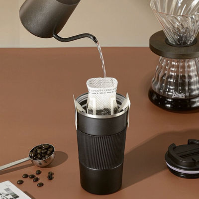 스레인 스틸 물컵 380ml 510ml 맞춤 로고 넓은 입 커피 컵