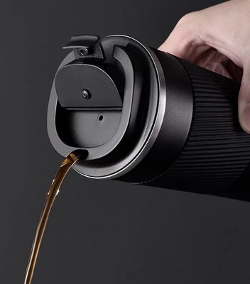 스레인 스틸 물컵 380ml 510ml 맞춤 로고 넓은 입 커피 컵