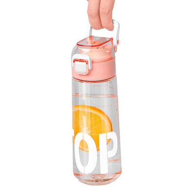 하트 타입 에코 친화적 BPA 무료 트리탄 스포츠 병 시간 표시기와 손잡이 야외 스포츠 여행