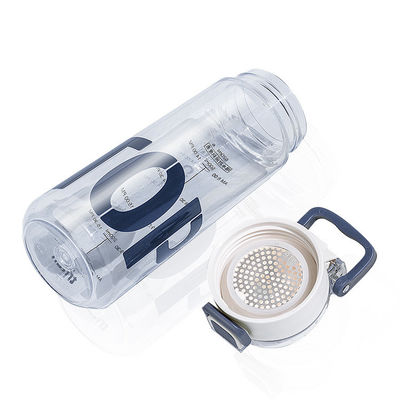 하트 타입 에코 친화적 BPA 무료 트리탄 스포츠 병 시간 표시기와 손잡이 야외 스포츠 여행