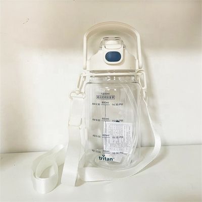 297g 플라스틱 스포츠 재사용 동기 부여 반 갤런 기울기 잔 트리탄 물병