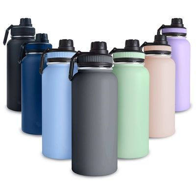 모든 적용 가능한 사람들은 32OZ 스테인리스 스틸 스포츠 물병을 BPA 무료 뚜?? 으로 즐길 수 있습니다.