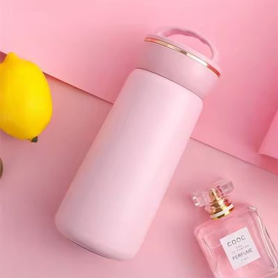 400ml 이중 벽 스테인레스 스틸 열 컵 단열 음료 병 텀블러 물병