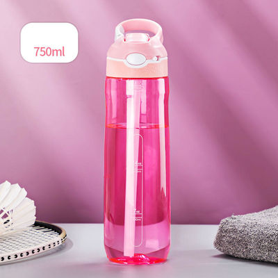 750ml 피트니스 단백질 체육관 쉐이커 병 빨대 트리탄 식품 실리콘 물병