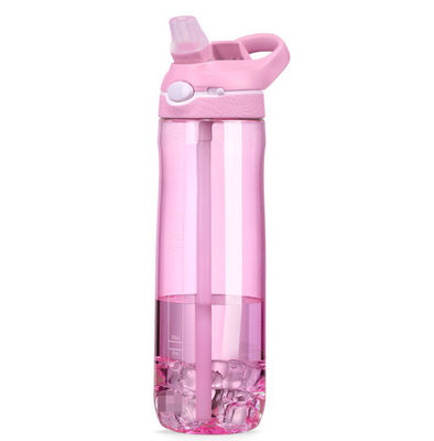750ml / 25oz 용량 분홍색 트리탄 물병 체육관 애호가들의 지속 가능한 선택
