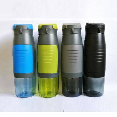 커스텀 로고 야외 활동용 뚜?? 이 있는 750Ml 플라스틱 미니멀리스트 스포츠 물병