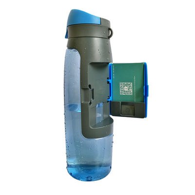커스텀 로고 야외 활동용 뚜?? 이 있는 750Ml 플라스틱 미니멀리스트 스포츠 물병