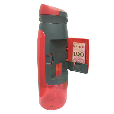 커스텀 로고 야외 활동용 뚜?? 이 있는 750Ml 플라스틱 미니멀리스트 스포츠 물병
