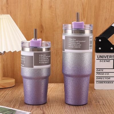 20OZ 30OZ 스테인레스 스틸 물병 맞춤형 디자인 다채로운 스포츠 빨대 테르모스 병