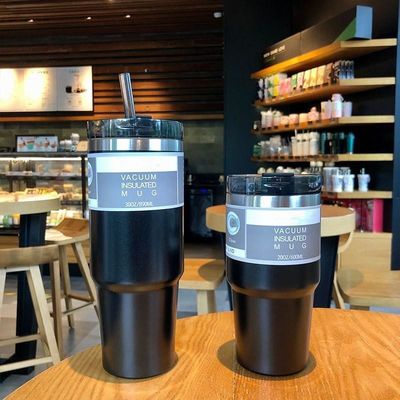 사용자 지정 디자인 20OZ 30OZ 스테인리스 스틸 물병 다채로운 빨대 진공 단열