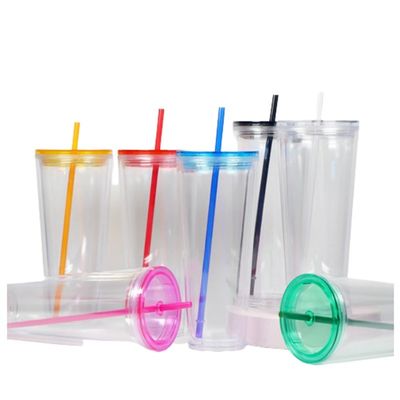 710ML 맑은 물병 24온스 플라스틱 텀블러