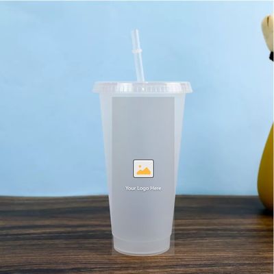 710ML 맑은 물병 24온스 플라스틱 텀블러