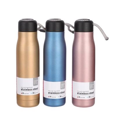사용자 지정 로고 400ml/500ml 스테인리스 스틸 열병 여행 머그 이중 벽 단열