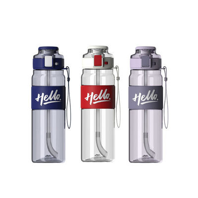 직접 마시는 680ml 및 860ml 용량의 트리탄 플라스틱 플립 빨대 물병