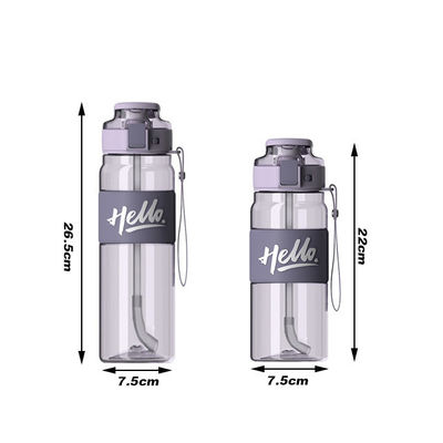 직접 마시는 680ml 및 860ml 용량의 트리탄 플라스틱 플립 빨대 물병