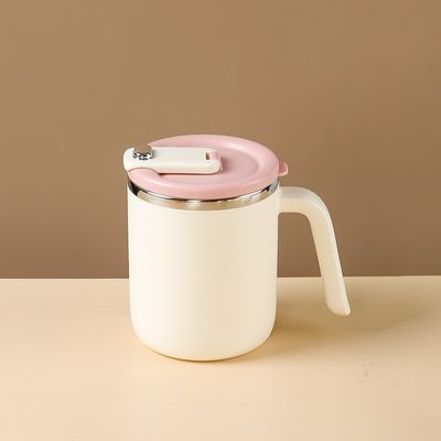500ml 스테인레스 스틸 커피 컵 넓은 입 사용자 지정 디자인 휴대용 손잡이와 뚜??