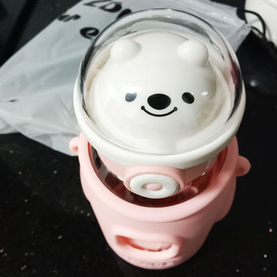 스톡 스쿨 누출 방지 트리탄 음료수 물병 빨대 뚜?? 가 재사용 여행 스포츠 캠핑 어린이 플라스틱 물컵