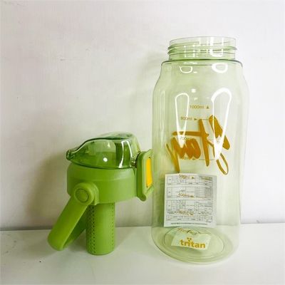 여행 과일 투여 물병 1000ml 트리탄 스포츠 플라스틱 차봉 투여 병